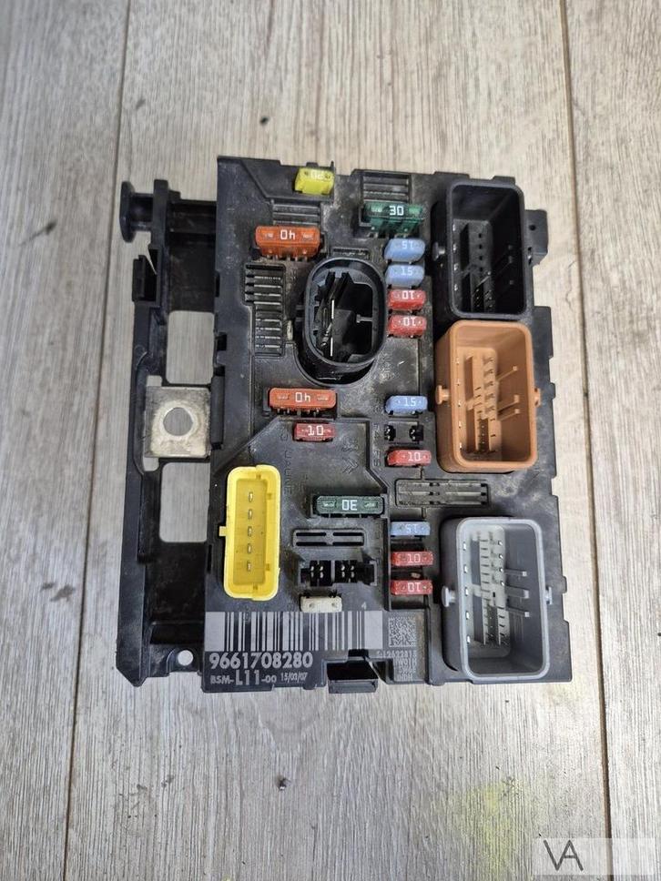 Peugeot 207 307 Citroen C2 C3 C4 zekeringkast BSM 9661708280, Auto-onderdelen, Elektronica en Kabels, Peugeot, Gebruikt, Ophalen of Verzenden