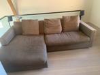 sofa met chaise longue, Ophalen, Gebruikt, 125 tot 150 cm, Driepersoons