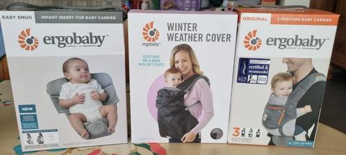 draagzak Ergobaby Baby carrier + easy snug + weather cover, Kinderen en Baby's, Babydragers en Draagdoeken, Zo goed als nieuw