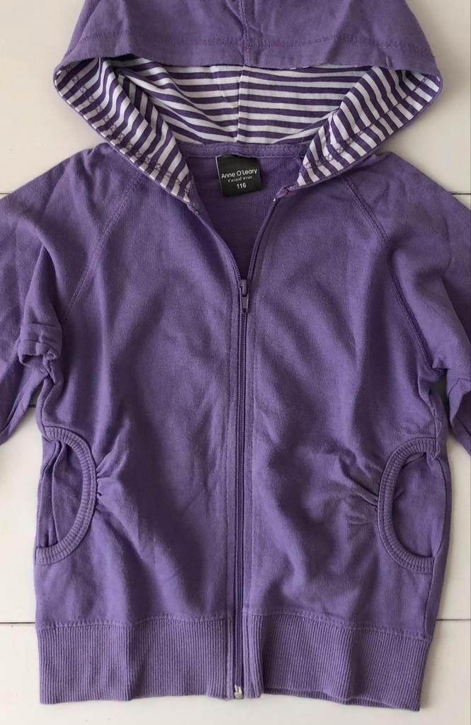 hoodie vestje Anne O’Leary 116, Kinderen en Baby's, Kinderkleding | Maat 116, Gebruikt, Meisje, Trui of Vest, Ophalen of Verzenden