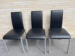 Stoelen, Huis en Inrichting, Stoelen, Gebruikt, Drie, Verzenden, Zwart