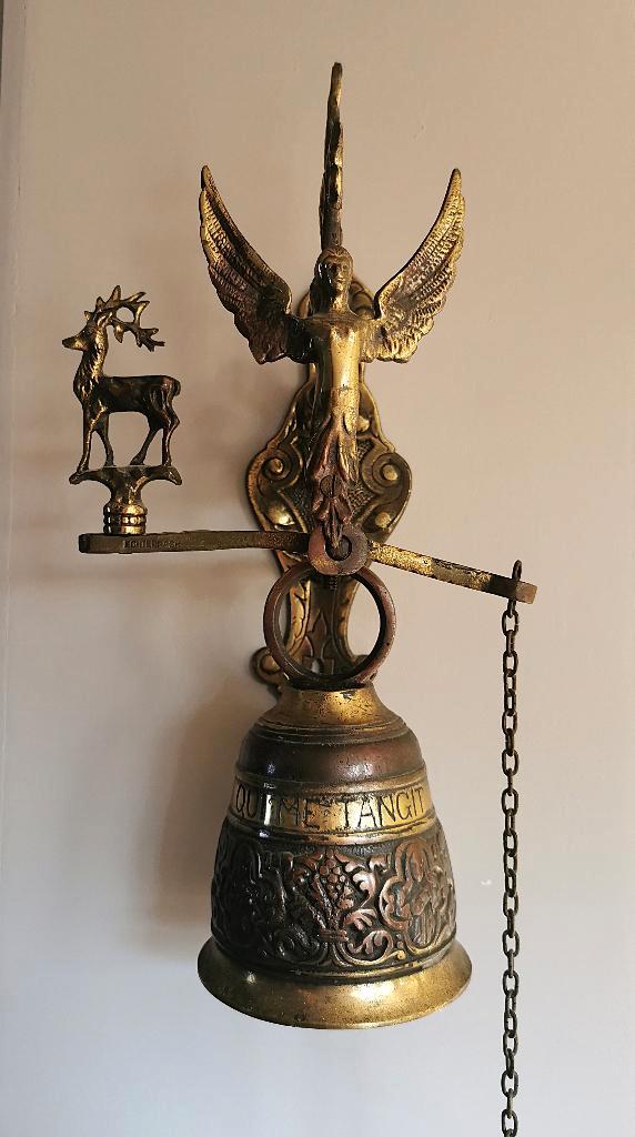 Mooie Kloosterbel 1970-1980, Antiquités & Art, Antiquités | Bronze & Cuivre, Cuivre, Enlèvement ou Envoi