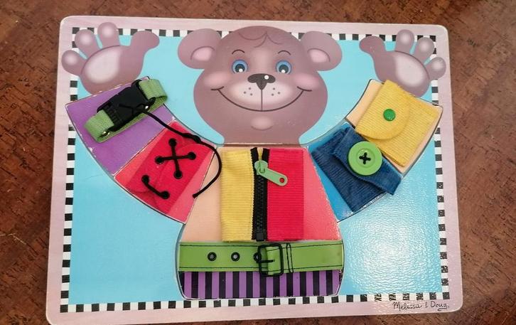 Melissa & Doug activiteitenbord beer, Kinderen en Baby's, Speelgoed | Educatief en Creatief, Gebruikt, Ophalen