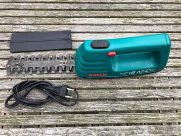 Buxus-snoeischaar Bosch AHS 18 met ingebouwde accu., Tuin en Terras, Ophalen of Verzenden, Gebruikt, Minder dan 20 mm, Bosch