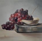 Schilderij: "Druiven". 50/50/4 cm., Ophalen of Verzenden