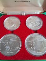 1975 Canada 2 x 5 et 2 x 10 dollars en argent Proof box JO, Envoi, Amérique du Nord, Série, Argent