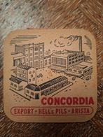 Oud bierviltje brouwerij Concordia Geraardsbergen, Ophalen of Verzenden, Zo goed als nieuw