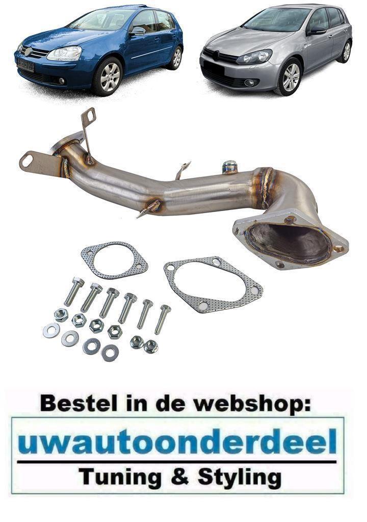 Racing Downpipe RVS Geschikt Voor Volkswagen Golf 6 1.4 TSI, Auto diversen, Tuning en Styling, Verzenden