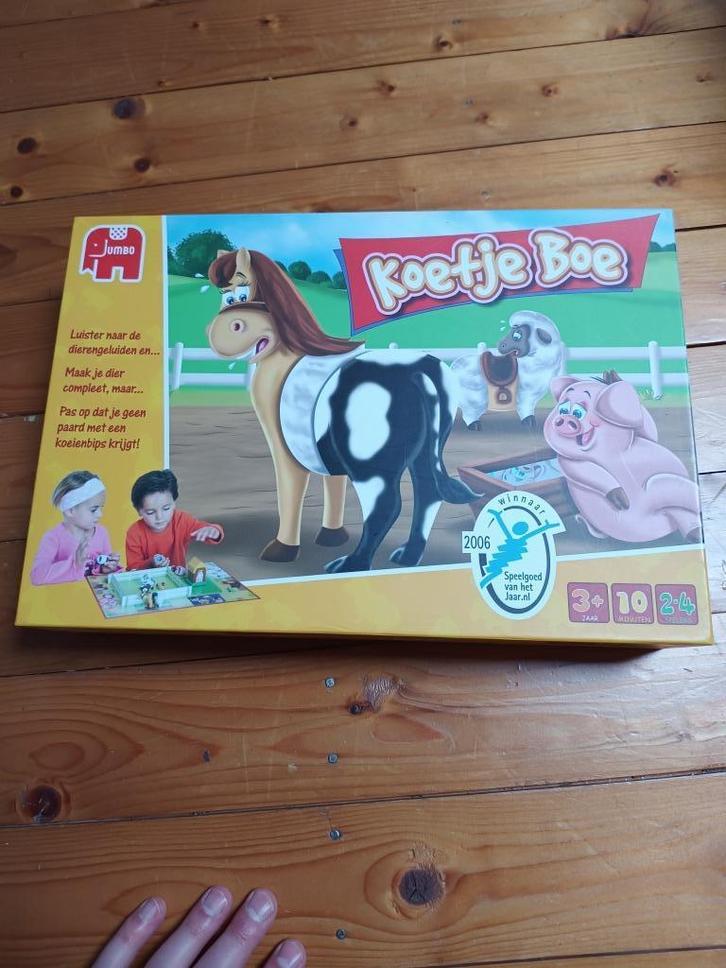 Koetje boe, Hobby en Vrije tijd, Gezelschapsspellen | Bordspellen, Zo goed als nieuw, Drie of vier spelers, Ophalen of Verzenden