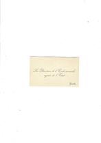 Carte de visite ancienne, Verzamelen, Geboortekaartjes en Visitekaartjes, Ophalen of Verzenden, Visitekaartje