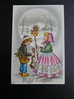 Postkaart Vrolijk Kerstfeest 74, Ophalen of Verzenden, 1960 tot 1980, Gelopen, Feest(dag)