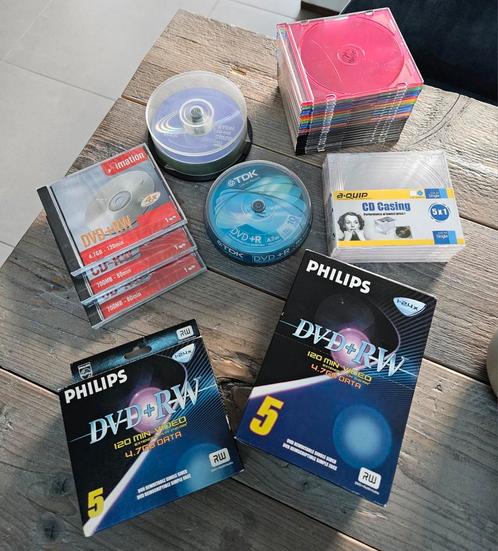 Overschot DVD+R (W), CD-R (W), Computers en Software, Beschrijfbare discs, Nieuw, Dvd, Herschrijfbaar, Op spindel, Ophalen of Verzenden