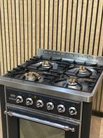 Magnifique Boretti Majestic 70CM Gaz + Four Multifonction, Gaz, 4 zones de cuisson, Plaque chauffante, Comme neuf