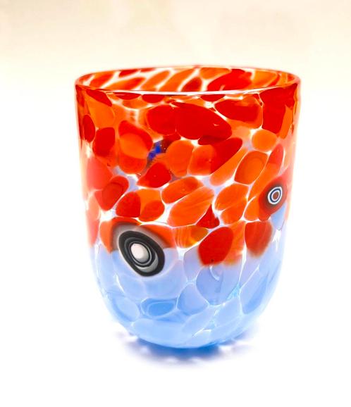 Murano Glas: Gekleurd glas met Murinne + certificaat, Antiek en Kunst, Kunst | Designobjecten, Ophalen of Verzenden