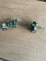 Dinky toys Jeep US et obusier de 105 mm, Ophalen of Verzenden, Zo goed als nieuw, Bus of Vrachtwagen, Dinky Toys