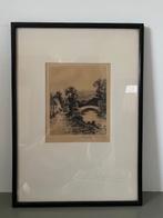 Drypoint etsen  Donald Crawford, Antiek en Kunst, Ophalen