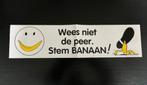 Verkiezingssticker politieke partij BANAAN uit 1995, Ophalen of Verzenden