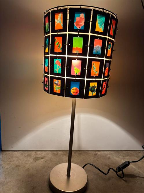 Vintage dia lamp op voet, Huis en Inrichting, Lampen | Tafellampen, Zo goed als nieuw, Ophalen of Verzenden