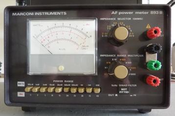 Wattmètre MARCONI AF 893B, Enlèvement, Utilisé, Autres appareils de mesure ou compteurs