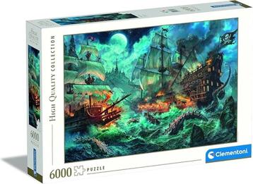 Clementoni Puzzel Piraten Battle 6000 stuks GRATIS LEVERING beschikbaar voor biedingen