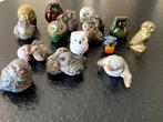 Favoriet gegarandeerd: set van 16 steenuilen, h, Ophalen of Verzenden, Gebruikt, Vogel, Beeldje of Figuurtje