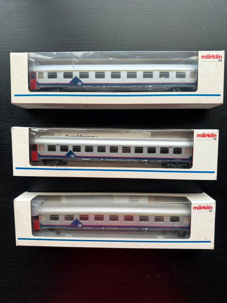 Märklin SNCB Memling HO réf.4351&4352-Neufs, Boîte d’Origine, Hobby en Vrije tijd, Modeltreinen | H0, Zo goed als nieuw, Rails