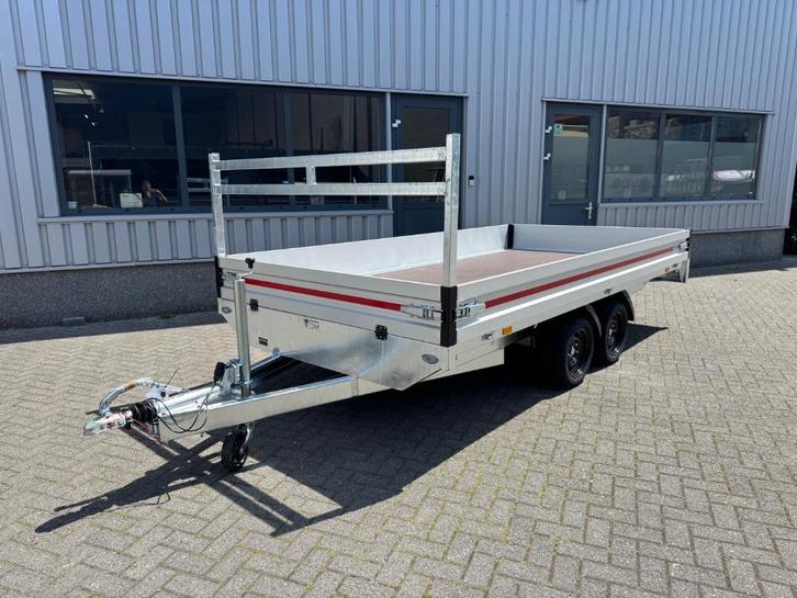 Nieuwe VDM plateauwagen – topkwaliteit met koprek & LED, Auto diversen, Aanhangers en Bagagewagens, Nieuw, Ophalen of Verzenden