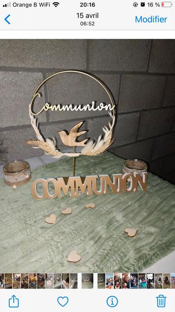 Décorations pour communion 