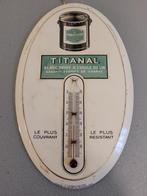oude kleine TITANAL reclamethermometer, Reclamebord, Gebruikt, Ophalen of Verzenden