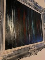 Le mélange du rustique et de l’abstrait ., Enlèvement, Rectangulaire, 50 à 100 cm, Moins de 100 cm