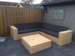 Steigerhout hoekbanken Gratis levering, Tuin en Terras, Ophalen of Verzenden, Nieuw, Steigerhout, Bijzettafel