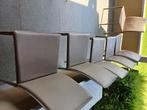 Stoelen eetplaats (6), Ophalen, Gebruikt, Bruin, Leer