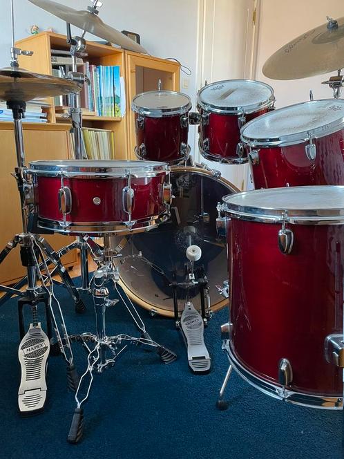 Drumstel Mapex met cymbalen, Muziek en Instrumenten, Drumstellen en Slagwerk, Ophalen