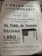 Bureau ‘dactylo’ fin des annees 40-.., Antiquités & Art, Curiosités & Brocante, Enlèvement