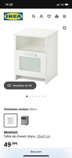Table de nuit avec tiroir, ikea, brimnes, Maison & Meubles, Enlèvement, Utilisé