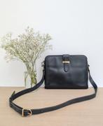 Céline leren tas nachtblauw/zwart, Handtassen en Accessoires, Ophalen of Verzenden, Gebruikt, Zwart, Schoudertasje