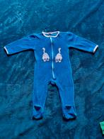 Vintage-look turkoois blauw kruippakje met rits  68, Ophalen of Verzenden, Gebruikt