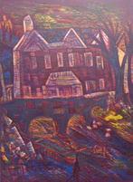 ESTEBAN FEKETE / DIE BRUCKE / HOUTSNEDE / 76x56cm / SIG, Antiek en Kunst, Kunst | Litho's en Zeefdrukken, Ophalen of Verzenden