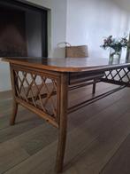 Vintage rotan salontafel, Ophalen of Verzenden, Zo goed als nieuw