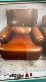 Bruin Leder salon, Huis en Inrichting, Ophalen, Gebruikt