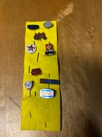 9 oude reclame opsteek speldjes benzine, Verzamelen, Ophalen of Verzenden, Zo goed als nieuw