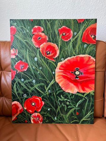 Schilderij klaprozen beschikbaar voor biedingen