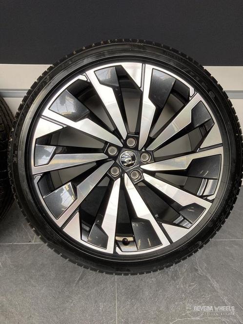 21” originele Skoda Enyaq IV velgen + banden breedset 5x112, Auto-onderdelen, Banden en Velgen, Banden en Velgen, Zomerbanden