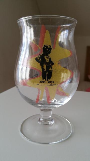 Duvel glas 15 jaar Manneke Pis beschikbaar voor biedingen
