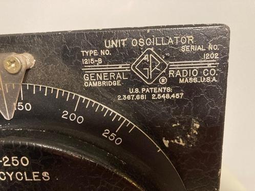 Type 1215-B Unit Oscillator uit 1955 Cambridge MA. USA, Antiek en Kunst, Antiek | Gereedschap en Instrumenten, Ophalen of Verzenden