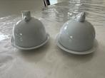 2 petits beurriers en porcelaine - Excellent état, Ophalen, Zo goed als nieuw, Porselein
