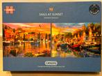 Gibsons puzzel ‘sails at sunset’ 2x 500 stukjes, Ophalen of Verzenden, 500 t/m 1500 stukjes, Zo goed als nieuw, Legpuzzel