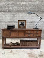 Antiek Engelse sidetable ideaal smal dressoir, Antiek, Ophalen of Verzenden, Zo goed als nieuw, 150 tot 200 cm