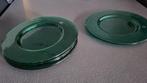 6 Retro design glazen onderborden van IVV Italy, Ophalen, Bord(en), Effen, Glas