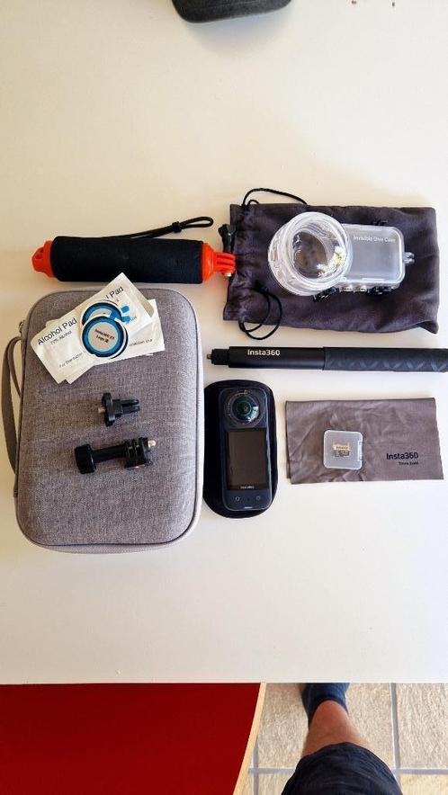 Insta360 X3 met dive case, Audio, Tv en Foto, Actiecamera's, Zo goed als nieuw, Overige merken, Ophalen of Verzenden